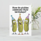 ピクルスは誕生日をどうやってお祝いする？おもしろい 招待状 (スタンド正面)
