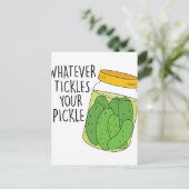 ピクルスをくすぐる ポストカード (スタンド正面)