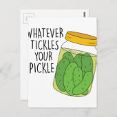 ピクルスをくすぐる ポストカード (正面/裏面)