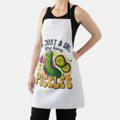 ピクルスを愛する女の子 – おもしろいビーガン エプロン (インサイチュ)