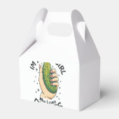 ピクルスを愛する女の子 – おもしろいビーガン フェイバーボックス (裏面サイド)