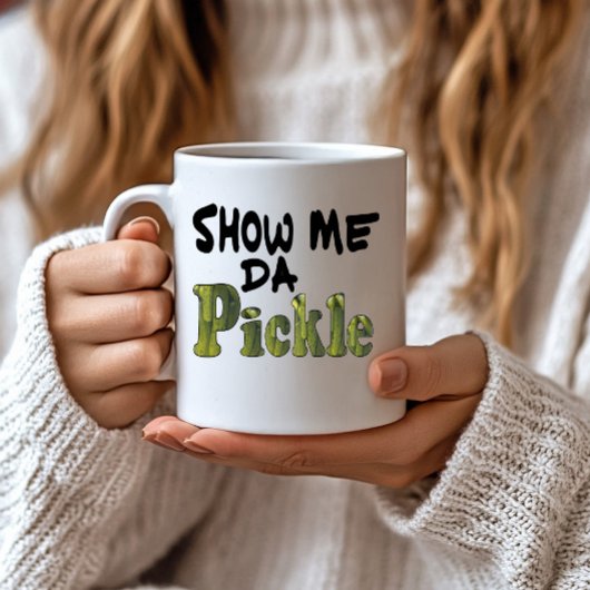 ピクルスを見せて コーヒーマグカップ
