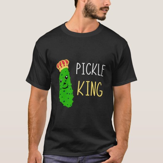 ピクルスキング ピクルスキュウリ ガーキン ディル フード Tシャツ (正面)