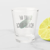 ピクルスジュースの撃たれる ショットグラス (裏面)