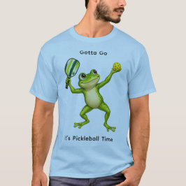 ピクルスボールをするカエル  Tシャツ