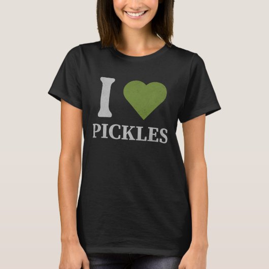 ピクルス大好き、ピクルス中毒者へのギフト Tシャツ (正面)