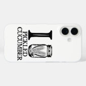 ピクルス大好き - ヴィンテージ・キュウリのピクルス Case-Mate iPhoneケース (裏面 (横))