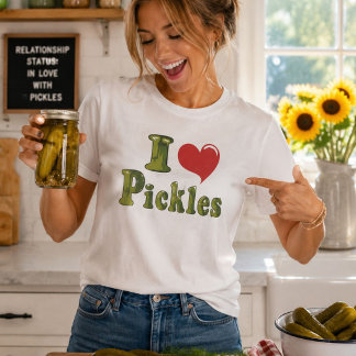 ピクルス好きのための面白Tシャツ Tシャツ