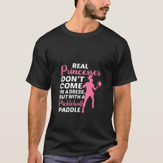 ピクルス実在ボル・パドル・ギ付きプリンセス Tシャツ (正面)