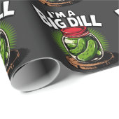 ピクルス愛好家のための大きなディルピックルの瓶グラフィック ラッピングペーパー (ロールコーナー)