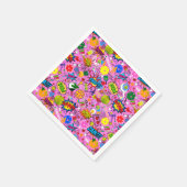 😍ピクルス混成桃色 スタンダードカクテルナプキン (角)