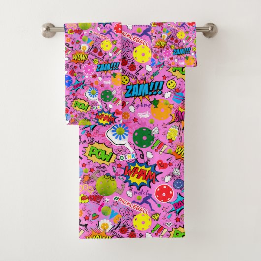 😍ピクルス混成桃色 バスタオルセット (インサイチュ)