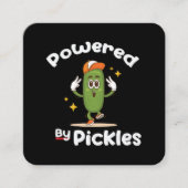 ピクルス漬けおもしろい車 スクエア名刺 (正面)