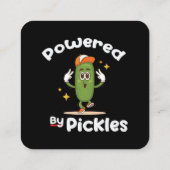 ピクルス漬けおもしろい車 スクエア名刺 (裏面)