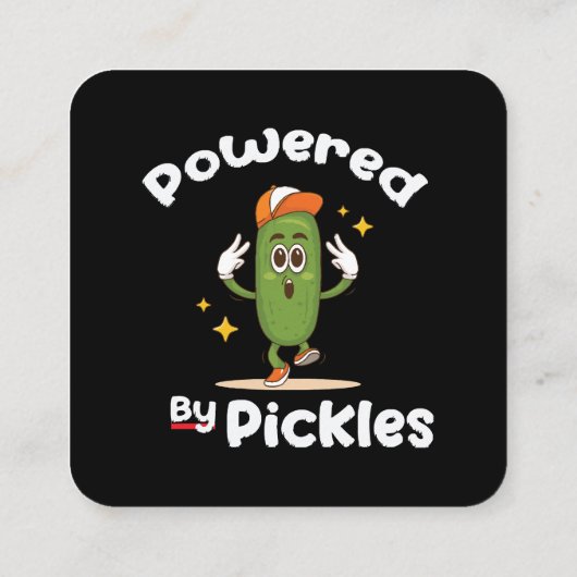 ピクルス漬けおもしろい車 スクエア名刺 (裏面)