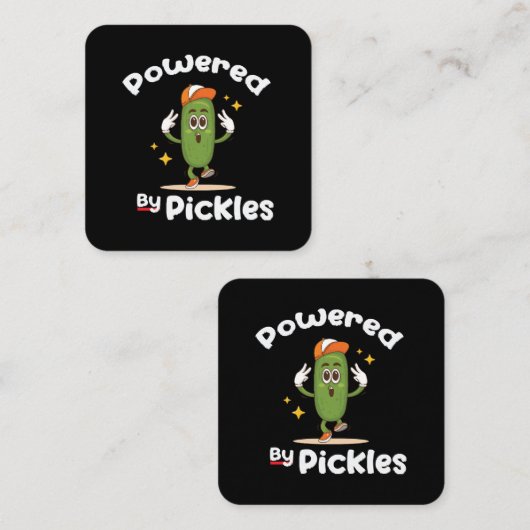 ピクルス漬けおもしろい車 スクエア名刺 (正面/裏面)