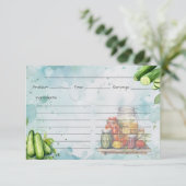 ピクルス瓶のレシピカード エンクロージャーカード (スタンド正面)