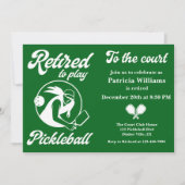 ピクルス退職したボ遊ルの女性へのピクルスモダンボ 招待状 (正面)