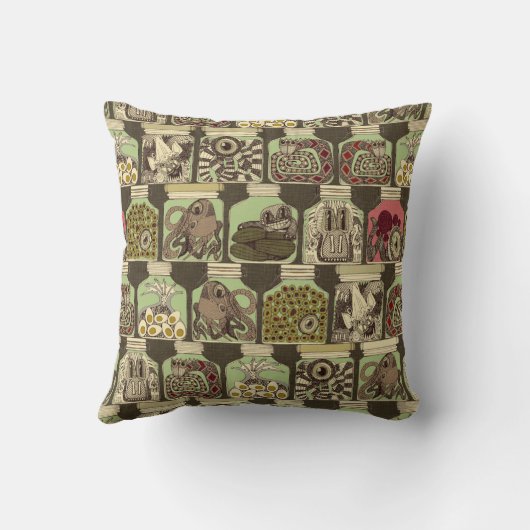 ピクルス風変わりヴィンテージ クッション (裏面)