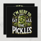 ピクルス食べシャツの瓶のピ全部に来た 招待状 (正面/裏面)