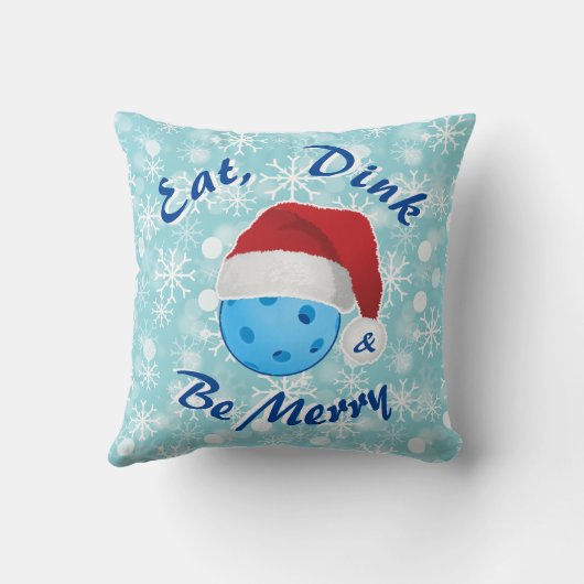 ピクルス食べボール、ディンクとメリークリスマスサンタ クッション (裏面)