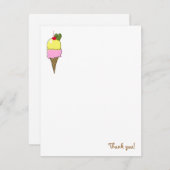 ピクルス&アイスクリームサンキューカード サンキューカード (正面/裏面)