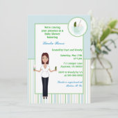 ピクルス&アイスクリームボーイベビーシャワー招待状 招待状 (スタンド正面)