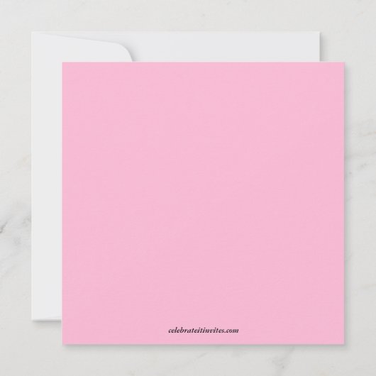 ピクルス&アイスクリーム·ガールズ·ベビーシャワー 招待状 (裏面)