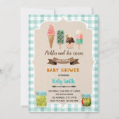 ピクルス・アイス・シャワー誕生日の招待 サンキューカード (正面)