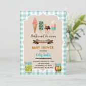 ピクルス・アイス・シャワー誕生日の招待 サンキューカード (スタンド正面)