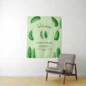 ピクルス キュウリ グリーン ファンシー ベイビー シャワー タペストリー (インサイチュ)