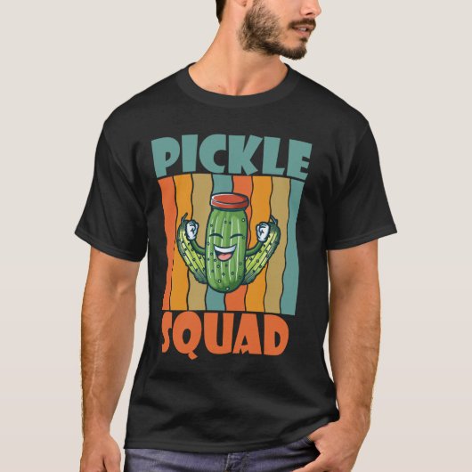 ピクルス+キュウリ+ヴィーガンスクワッド Tシャツ (正面)