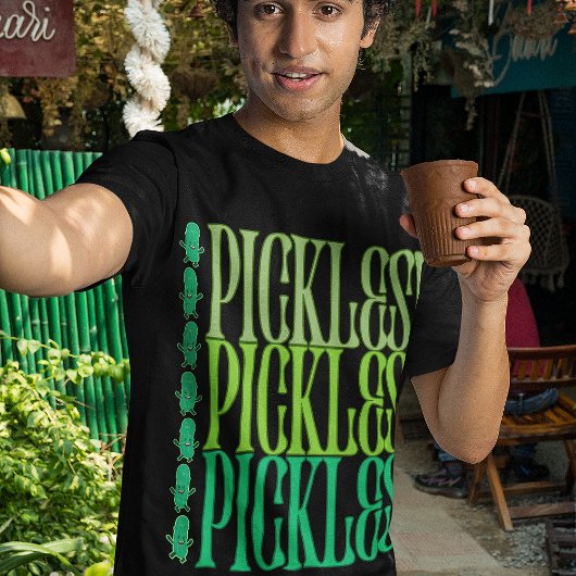 ピクルス!ピクルス!ピクルス!踊りおもしろいピクルス Tシャツ