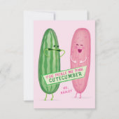 ピクルス・ピンク教室バレンタインデー・カード サンキューカード (正面)