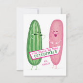 ピクルス・ピンク教室バレンタインデー・カード サンキューカード (正面)