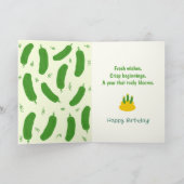 ピクルス＆フレッシュコレクション 誕生日 カード (内部)