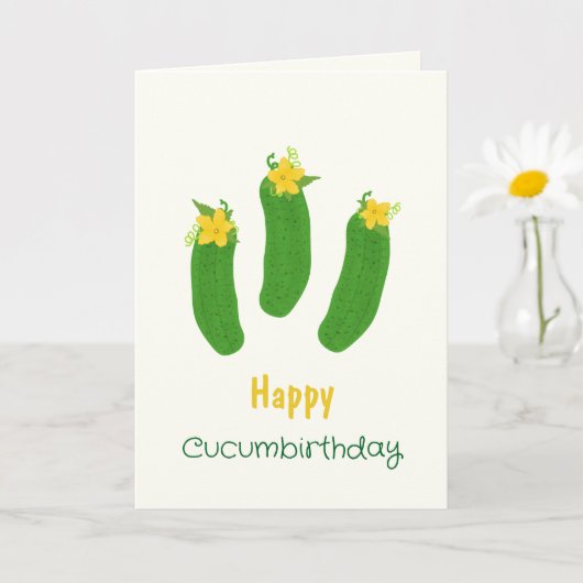 ピクルス＆フレッシュコレクション 誕生日 カード (小さな植物)