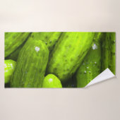 ピクルス·ラブ·グリーン·ピクルス バスタオル (バスタオル)