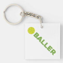 (ピクルス) Baller Pickleball Keychain