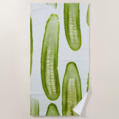 ピクルズグリーン ビーチタオル (正面)