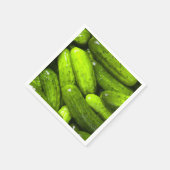 ピクルズピックルラバーギフトピックボールパーソナライズド スタンダードカクテルナプキン (角)