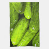 ピクルズラブグリーンピクルス キッチンタオル (縦)