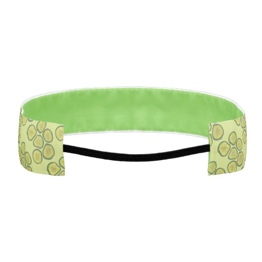 ピクルチップスグリーンコーシェードリスウィートピックルプリント アスレチックヘッドバンド (裏面)