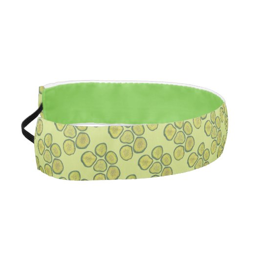ピクルチップスグリーンコーシェードリスウィートピックルプリント アスレチックヘッドバンド (左)