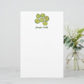 ピクルチップスグリーンディルスウィートパーソナライズされたピクルス 便箋 (スタンド正面)