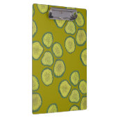 ピクルチップススウィートピックルフードコーシェードディルデザイン クリップボード (右)