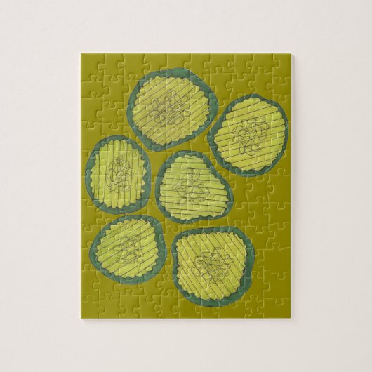 ピクルチップススウィートピックルフードコーシェードディルデザイン ジグソーパズル (縦)