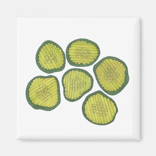 ピクルチップスホームメイドスウィートピックズグルメキッチン マグネット (正面)