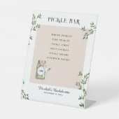 ピクルバー | かわいいバチェロレッテ 台座サイン (正面)