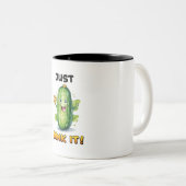 ピクルボールおもしろいマグかわいいピクルボール ツートーンマグカップ (正面右)